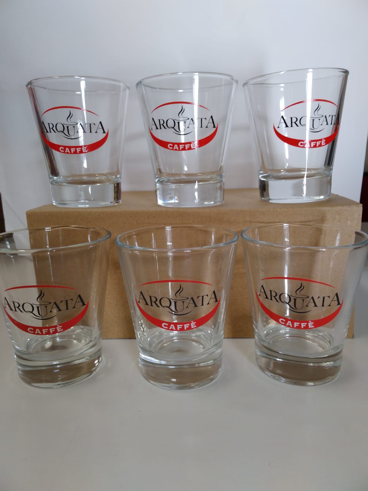 Bicchierini caffè in vetro 6 pz.